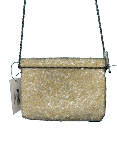 Nwt nina cream beaded fabric - nina,