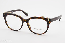 Tiffany & Co TF2166 8015 Female Cat Eye Glasses Frames Dark Havana Brown 53mm