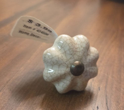 Brown white crackle - brown,