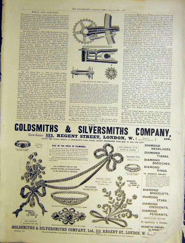 Original old antique print - old,