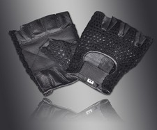 BRAND NEW MESH WEIGHT LIFTING PADDED LEATHER GLOVES FOR TRAINING CYCLING GYM