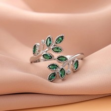 925 Sterling Silver Green CZ