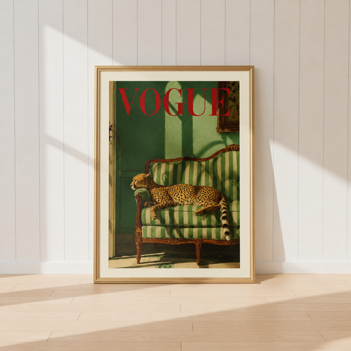 Luxury cheetah wall - art, print