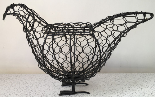 Black wire egg - egg, basket