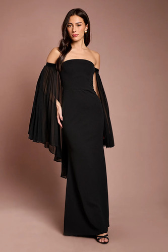 Coast black maxi dress womens - black,