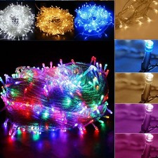 100 200 300 500 LED String Fairy Lights Plug in Indoor Christmas Wedding Outdoor