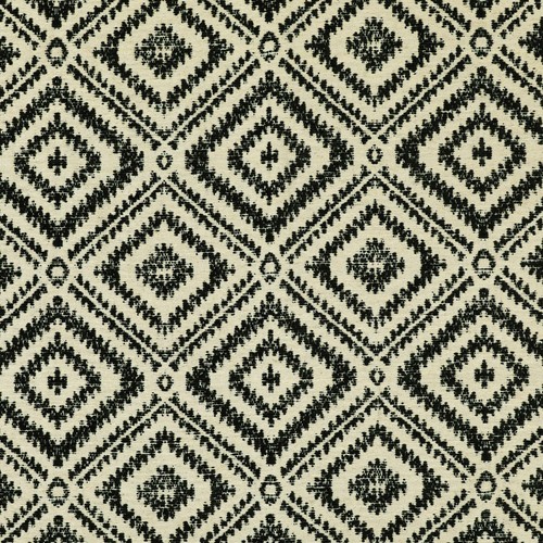 Tribal fabric black beige - fabric,