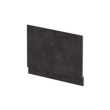 800mm Edge/Power Straight End Bath Panel & Plinth - Textured Matt Metallic Slate