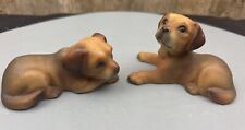 Vintage 2 x Golden Labrador Retriever Pups Harvey Knox HHH Collectables