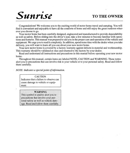 1997 winnebago sunrise - 1997,