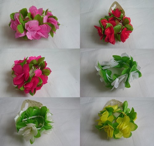Flowers leaves bun holder - flowers,