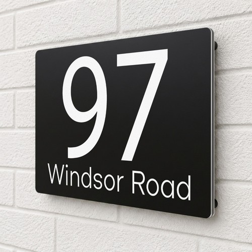 House number plaques - number,
