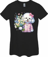 Bichon Frise With Flowers