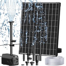 Biling Solar Water Fountain 20W Solar Fountain Pump with 320GPH Flow Adjustable