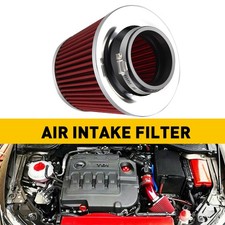 76mm Rubber Neck Cone Induction Intake High Flow Air Filter Universal Car AUTO