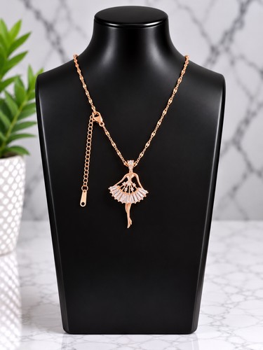 Rose gold tone - 18"-20",