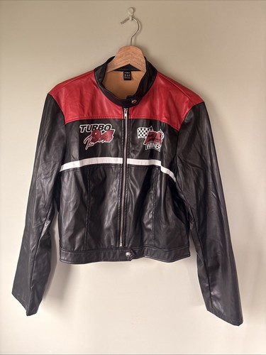 Red black rally racing - red/black, leather