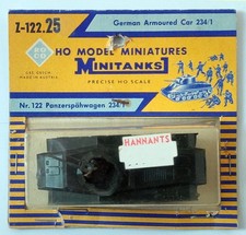 Vintage Roco Minitanks 122 German Armoured Car 234/1 MIB