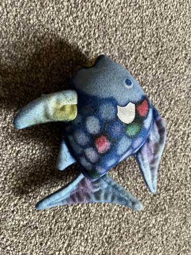 Vintage rainbow fish puppet - rainbow,