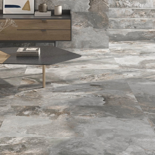 Rock slate ash - slate, square