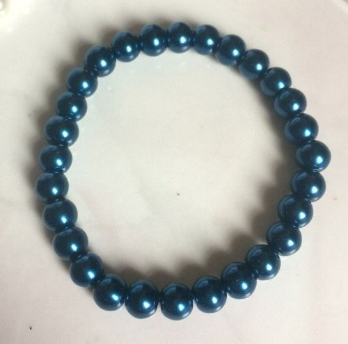 8mm glass pearl bead - pearl,