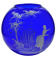 Antique 1920's Cobalt Blue