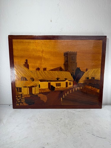 Vintage inlaid wood - wood, marquetry