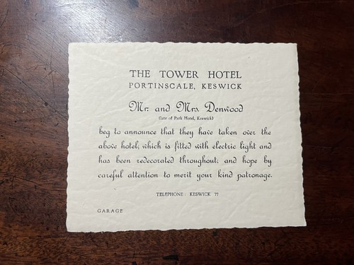 1900 tower hotel keswick - c.1900,
