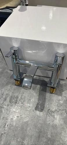 Display bath taps open - bath, to
