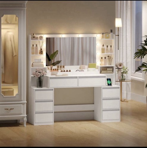 Dressing table with - with, led