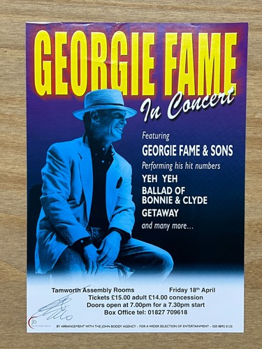 Signed tour flyer 2000 - signed,