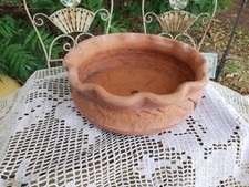 Old Terracotta Garden Plant Bulb Pot Stamped Classic Terracotta 24cm