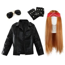 Rose Rock Star 80s Costume Set