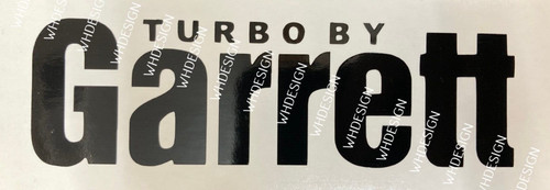 Garrett turbo style sticker - garrett,