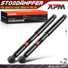 2x Gas Shock Absorber Rear