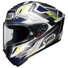 Shoei X-SPR Pro Escalate TC 2 Full face Race Helmet - White/Blue/Fluo