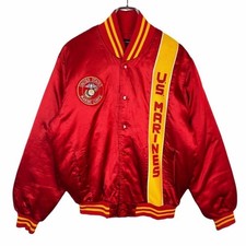 Priority Male US Marine Corps USMC Souvenir Nylon Jacket Padded Sukajan Stadium