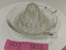 VINTAGE RETRO  CLEAR GLASS CITRUS LEMON ORANGE JUICER SQUEEZER 