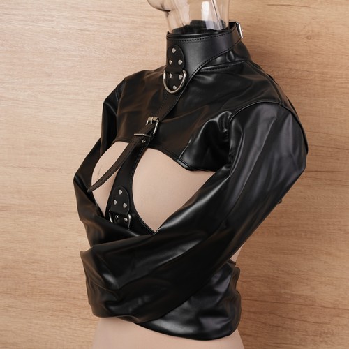 Leather straight jacket - pu,