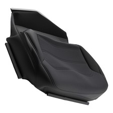 Black Perforated Leather Seat