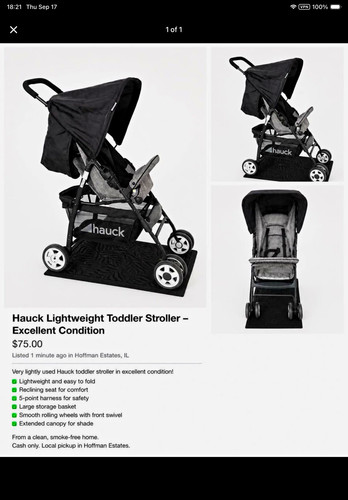 Hauck lightweight toddler - lightweight,