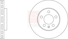 2x Brake Discs Pair Vented