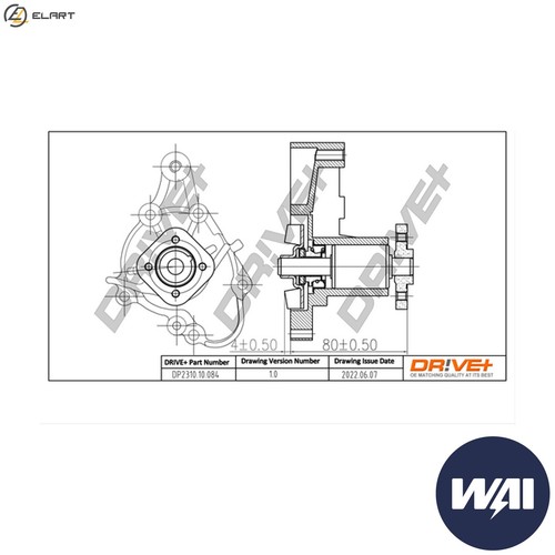 Water pump engine cooling - water,