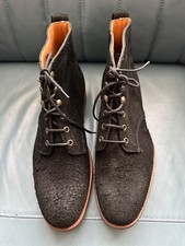 Alfred Sargent Brand New Mens"6028" Black Rugged Suede Boots UK 8 US 8.5