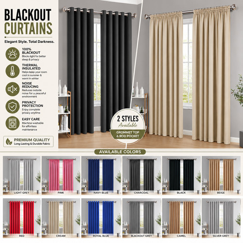 Thermal blackout curtains - thermal,