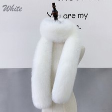 Ladies Faux Fox Fur Scarf Long