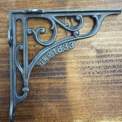 Cast iron shelf - iron, brackets