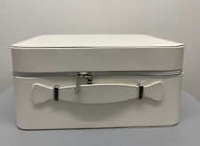 Vanity Carry case Vinyl Finish with lining zipped with carry handle 32cm x 26cm