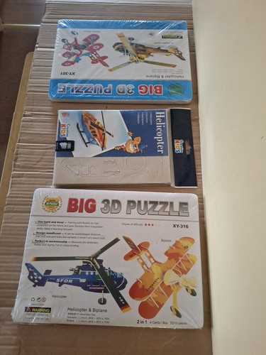 Big puzzle biplanes 1 - 2, 3d