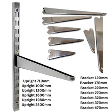 Twin Slot Shelving CHROME